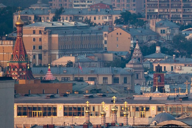 Высотная Москва - вид из "телескопа"