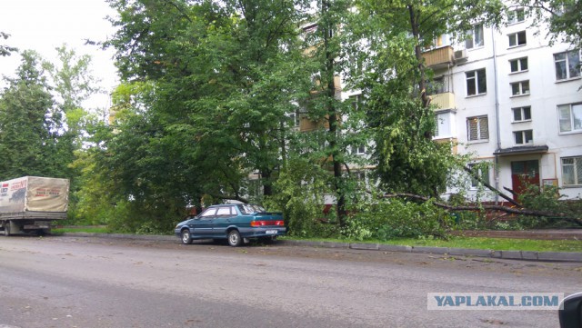 Сильная гроза в Москве и ее последствия