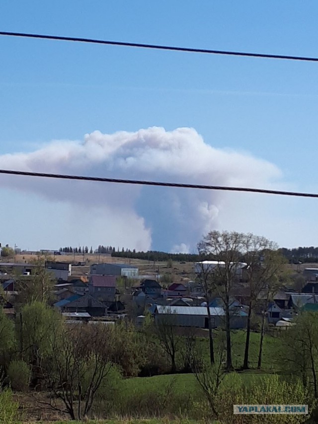 Под Ижевском взрываются боеприпасы