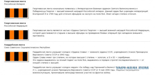 Тут девушка объясняет, почему георгиевскую ленточку неправильно назвали