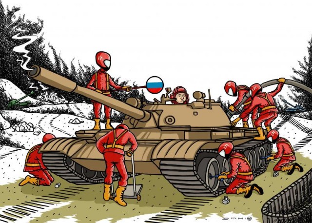 Заграничные сводки карикатурного фронта