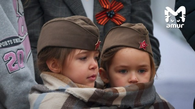 Военный парад в честь 9 Мая во Владивостоке.