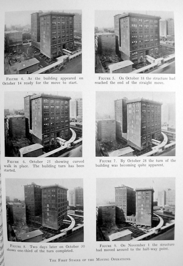 История передвижения зданий