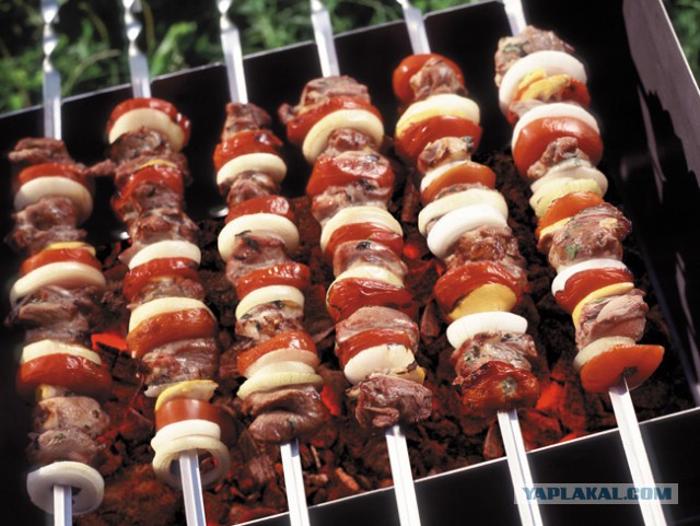 Шашлык из мороженного мяса
