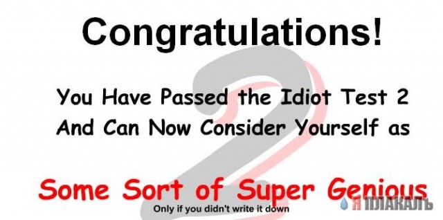 The Idiot Test, 3 части