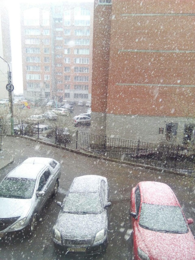 За окном