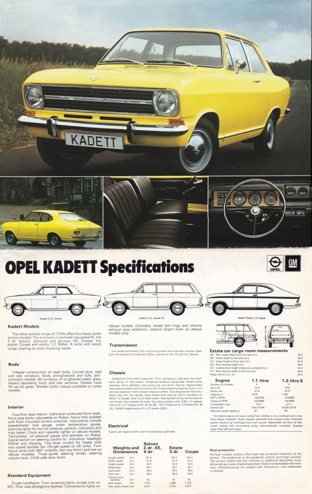 Автомобили 70-х в рекламе.