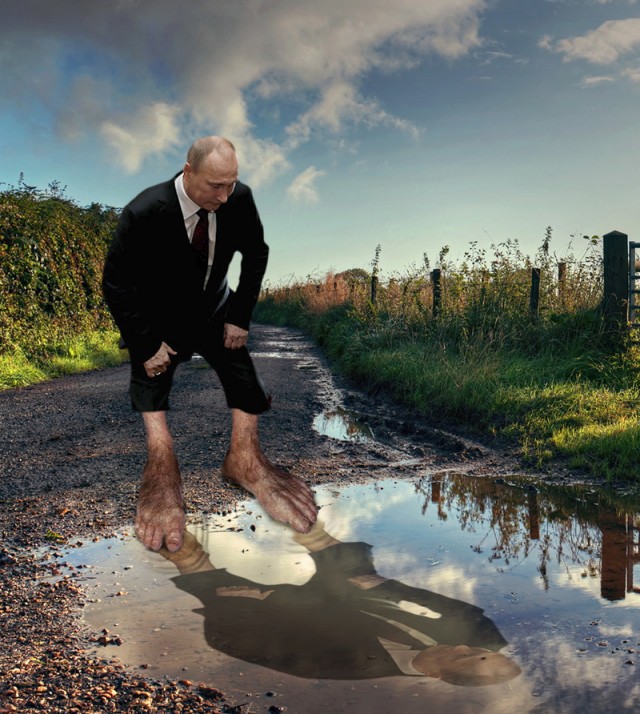 Фотожаба: Эк его раскорячило!