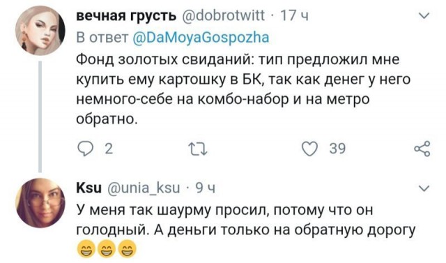 Женские откровения о неудачных свиданиях