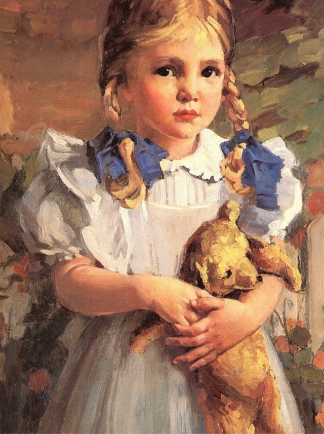 Живопись. Девочки и куклы