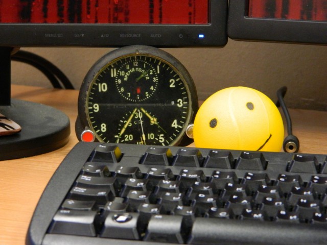 Самолетные часы с секундомером АЧС-1