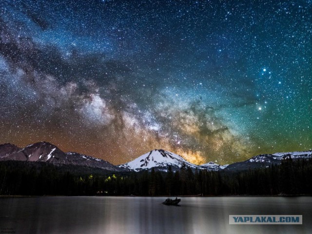 Как бы выглядело ночное небо, если бы Земля находилась...