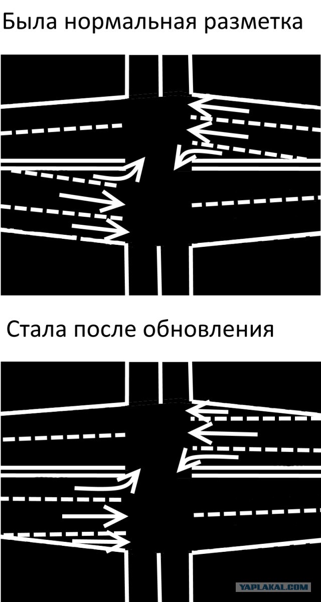 Тюменские дорожники ударились головой и нарисовали разметку