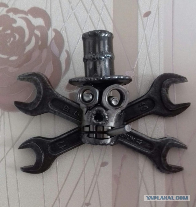 3 поделки из ключей-гаек-болтов