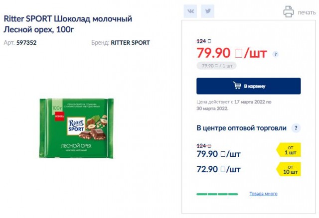 Квадратиш! Практиш! Гут! - практичные немцы из Риттер Спорт отказались покидать Россию