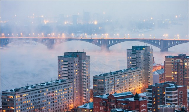 Виртуальное путешествие в Красноярск: Вид с высоты