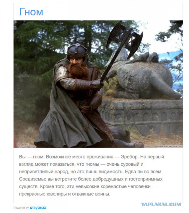 Тест: Проверьте, кем бы вы были, если бы жили в мире Средиземья