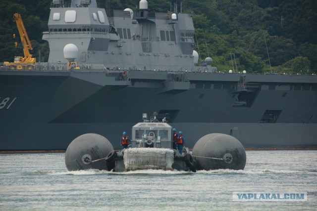 Отряд кораблей ТОФ ВМФ России на военно-морской базе Морских сил самообороны Японии в Майдзуру