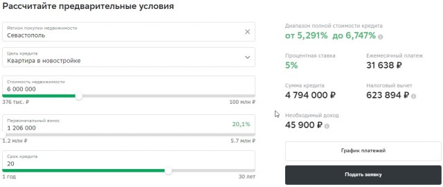 Ипотека на 30 лет за 52 миллиона рублей
