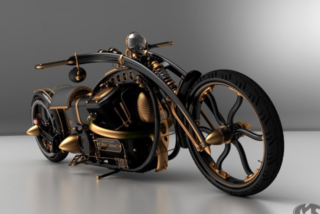 Необычные мотоциклы в стиле дизельпанк