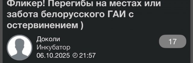 Фликер! Перегибы на местах или забота белорусского ГАИ с остервинением )