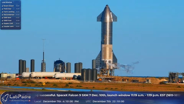 Запуск SpaceX Starship SN8 - трансляция