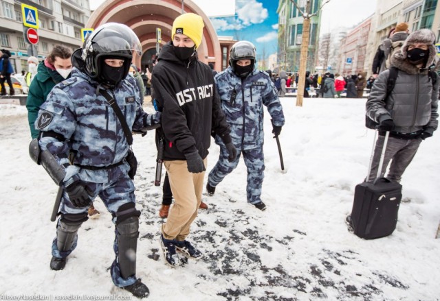 Москва. 31.01.2021. Полицейское безумие