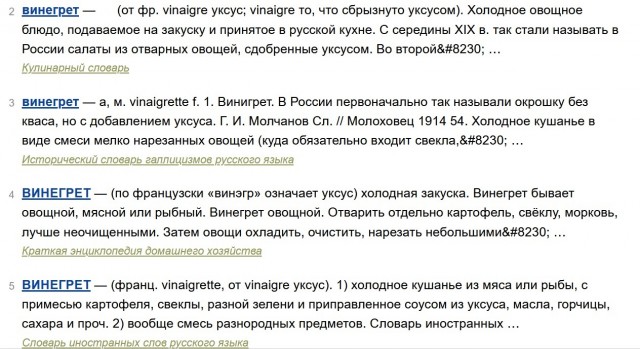 Кубов пятничный винигрет
