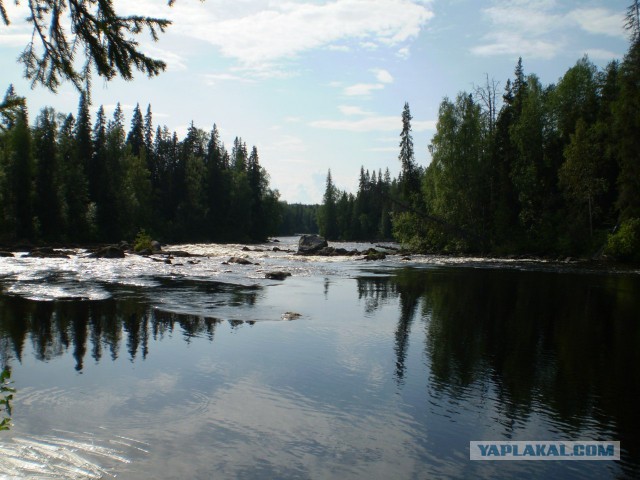 Река Уксунйоки (Укса). Карелия. Сплав по большой воде. Фотоотчет