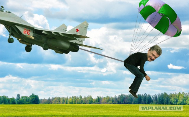 Порошенко совершил полет на истребителе МиГ-29