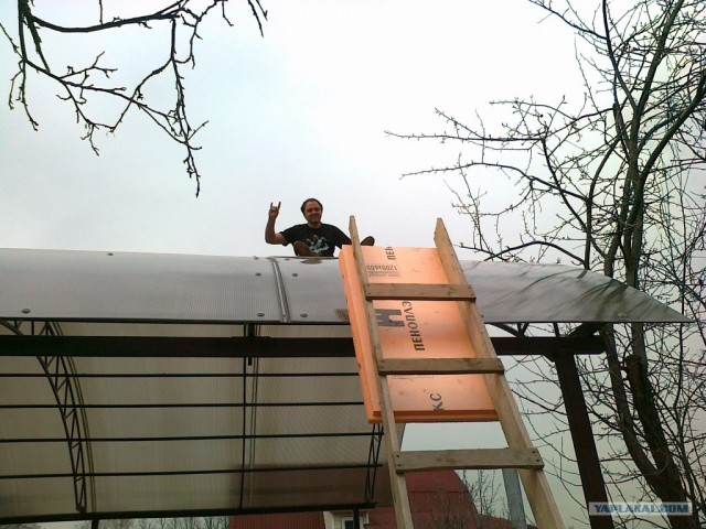 Как собираются навесы под машины