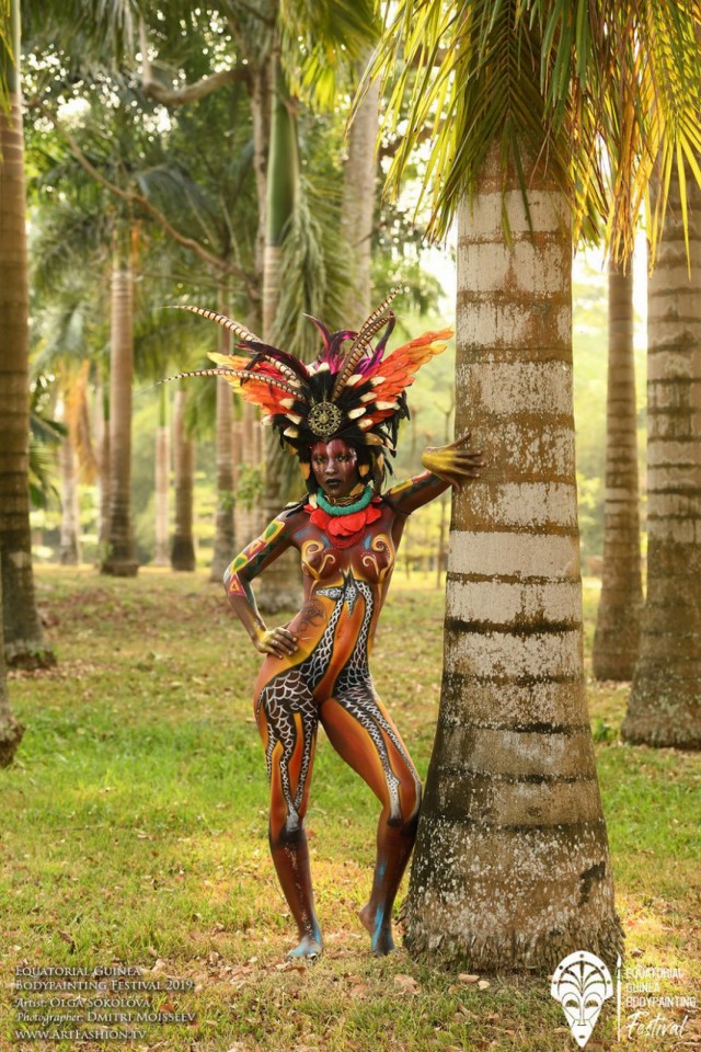 Яркие работы с фестиваля бодиарта в Экваториальной Гвинее