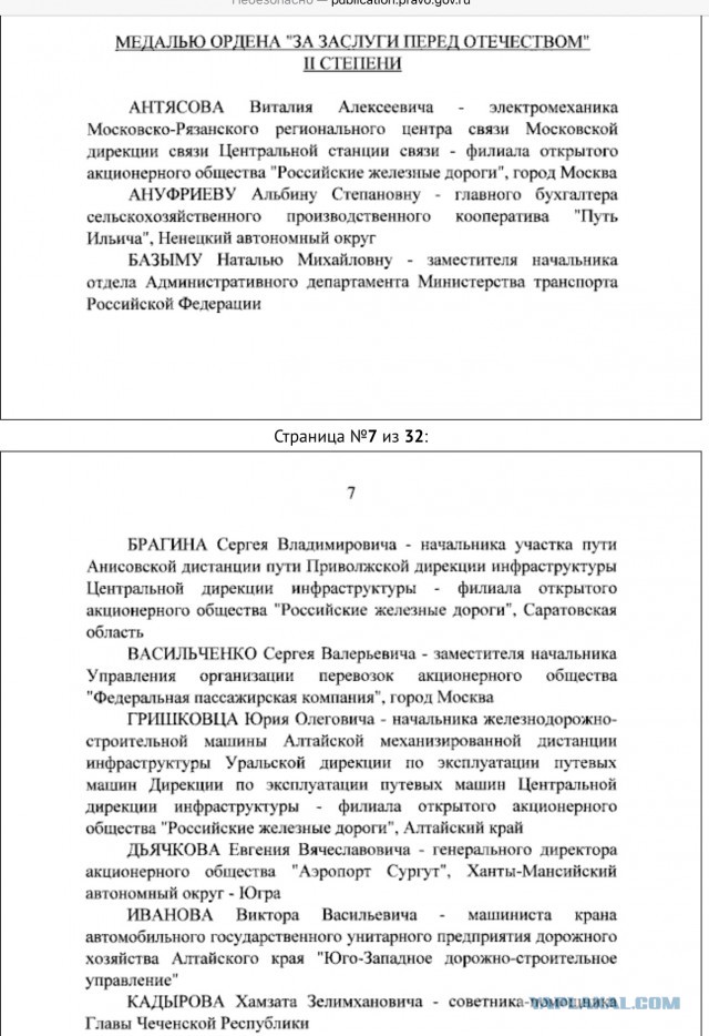 Путин наградил племянника Рамзана Кадырова орденом «За заслуги перед Отечеством»