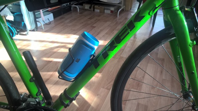 Акустическая система на велосипеде