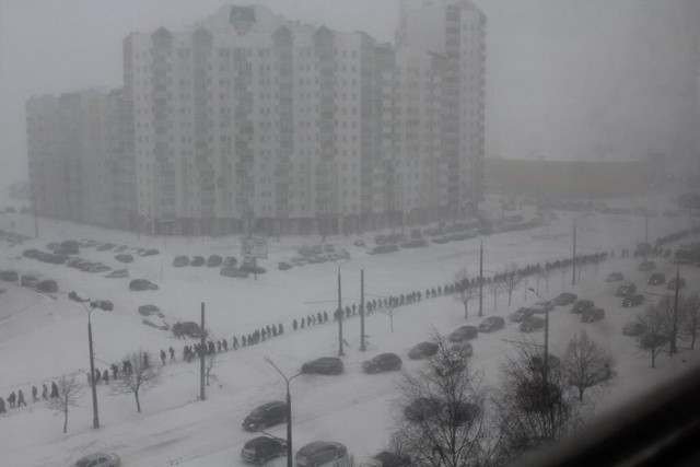 В минске наступил 43ий день февраля