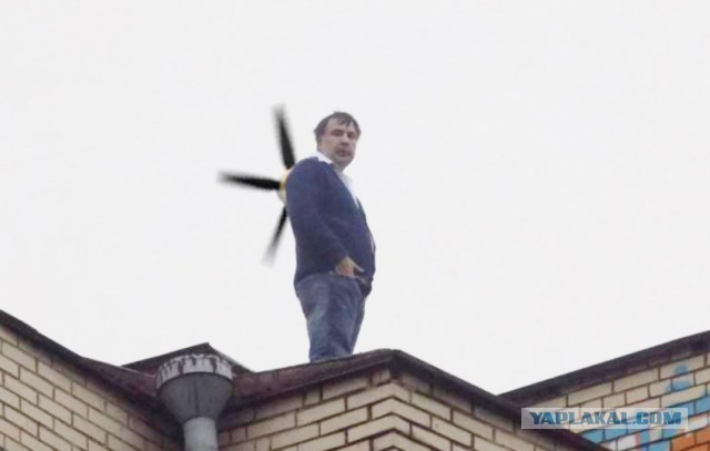 Как встречают Саакашвили в Киеве!