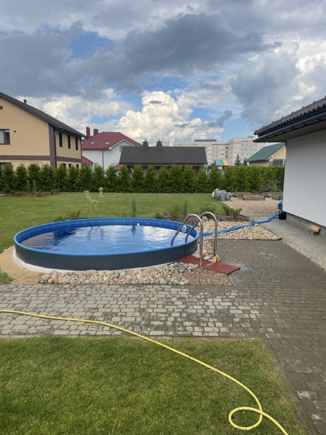 А не прикрутить ли к бане бассейн ?