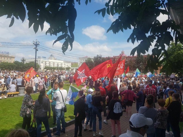 Протесты в Хабаровске 08.08.2020