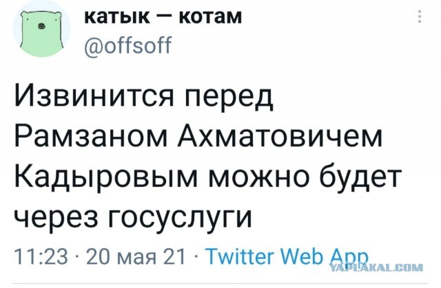 Кадыров нашел пользователя Сети, назвавшего его шайтаном во время прямого эфира в Instagram
