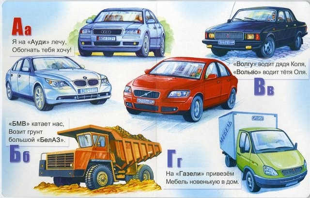 Автомобильный букварь!