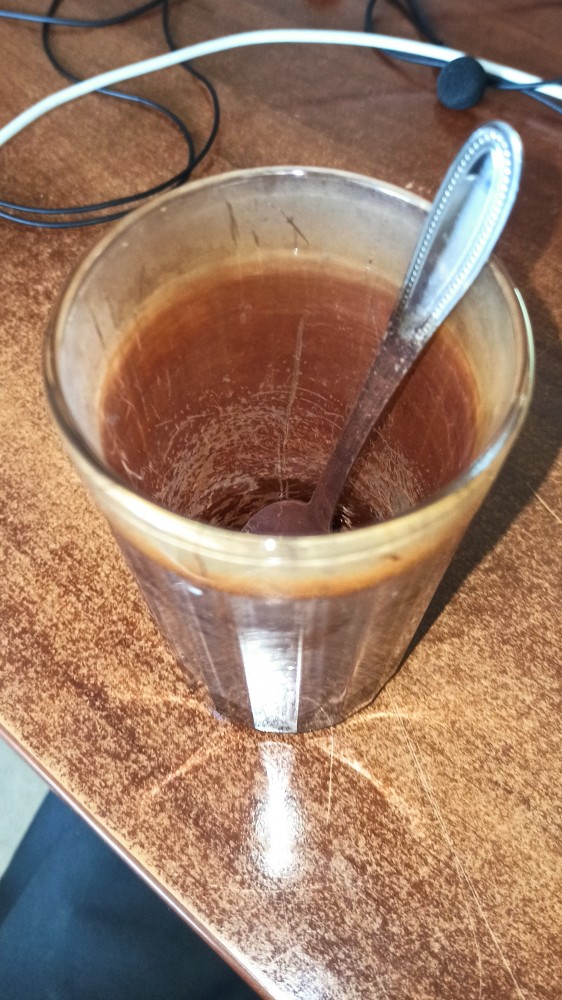 А из какой кружки вы пьёте на работе?