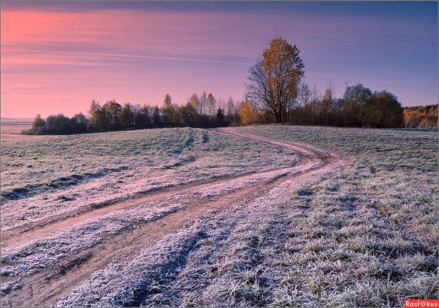 Поздней осенью в деревне