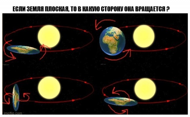 Смешные картинки про «теорию» плоской Земли
