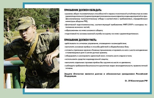 Участие в военной операции не освобождает от призыва на срочную службу!