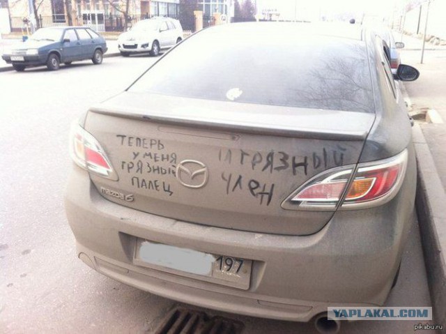 Надписи на авто.