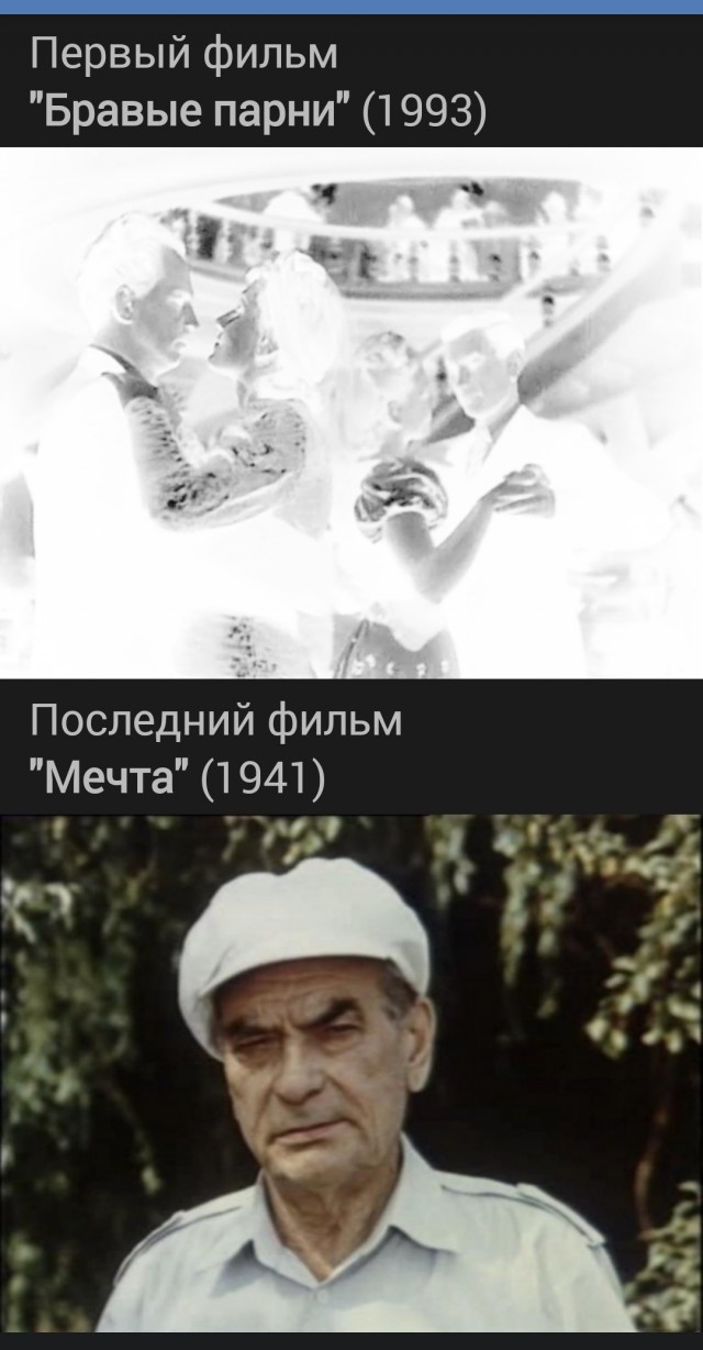 Первая и последняя роли великих советских актеров 02.08.25