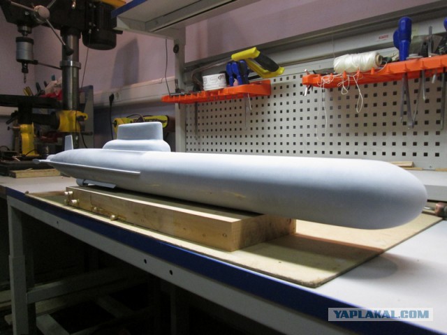 Сделал модель подводной лодки ТАЙФУН