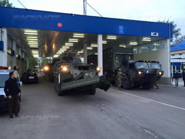 Колонна военной техники США пересекла границу Молдовы