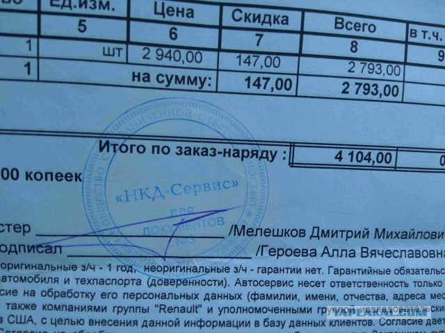 Рено-боль в два года.