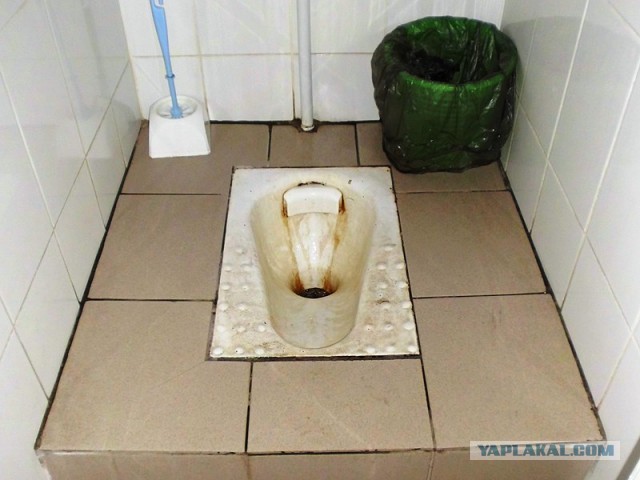 Установил камеру в туалете